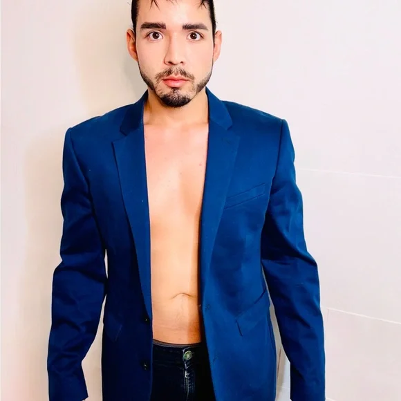 Express Men's Deep Blue Blazer